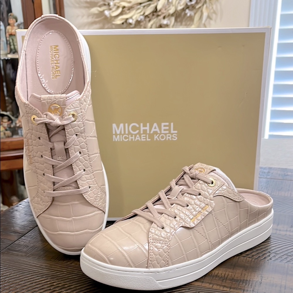 Michael Kors Women's Pink Slip-On Sneakers